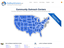 Tablet Screenshot of outreachcenters.net